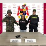 Capturan a mujer en Sonsón por porte ilegal de armas